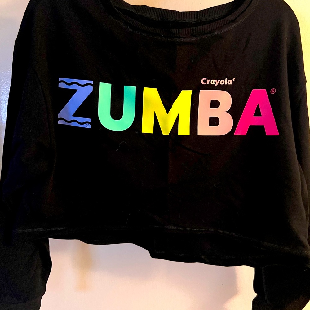 Zumba X Crayola Dance in Color long sleeve crop top